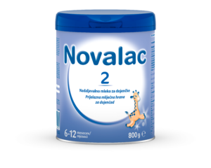 Novalac 2, nadaljevalno mleko za dojenčke 6-12 mesecev, 800 g