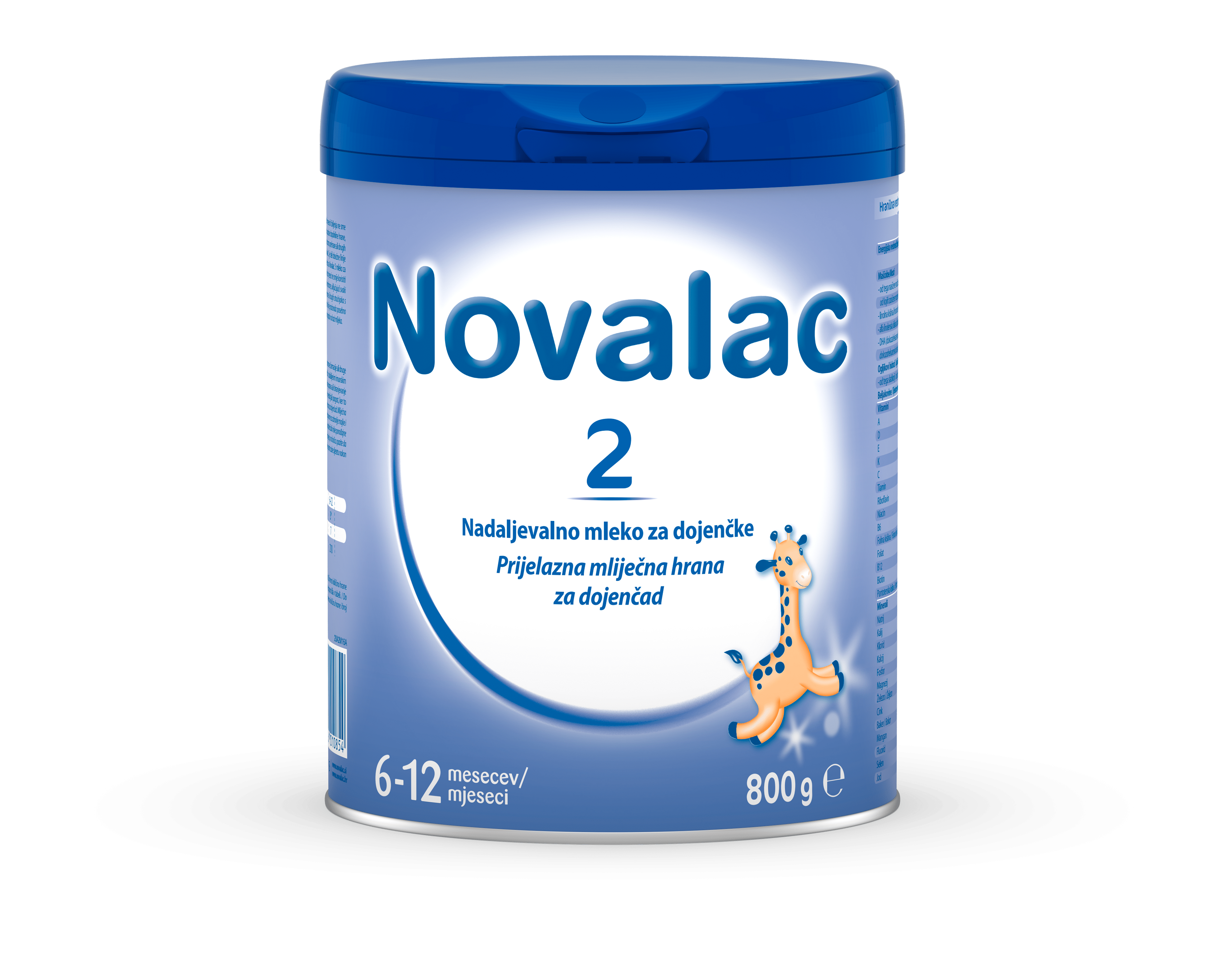 Novalac 2, nadaljevalno mleko za dojenčke 6-12 mesecev, 800 g
