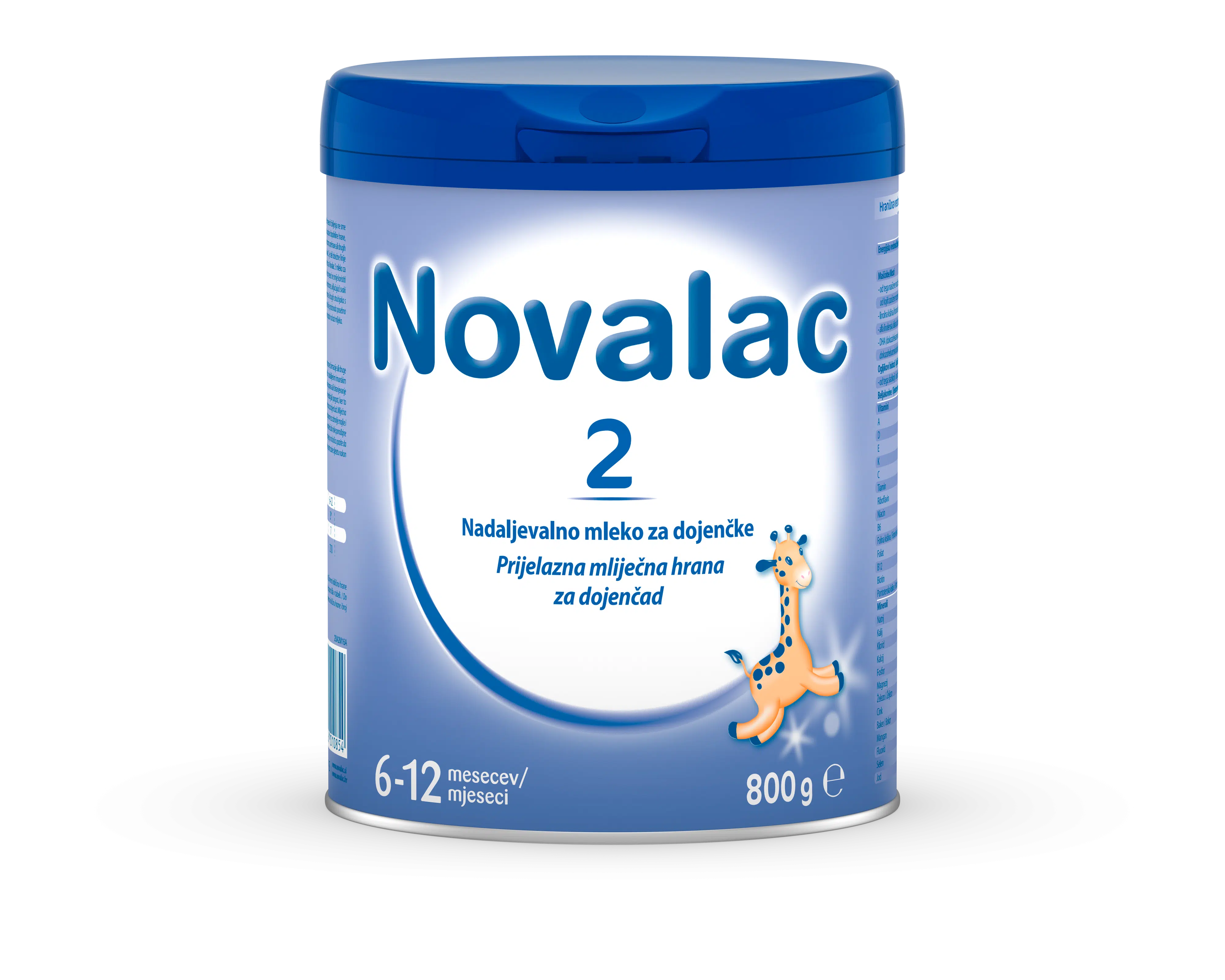 Novalac 2, nadaljevalno mleko za dojenčke 6-12 mesecev, 800 g