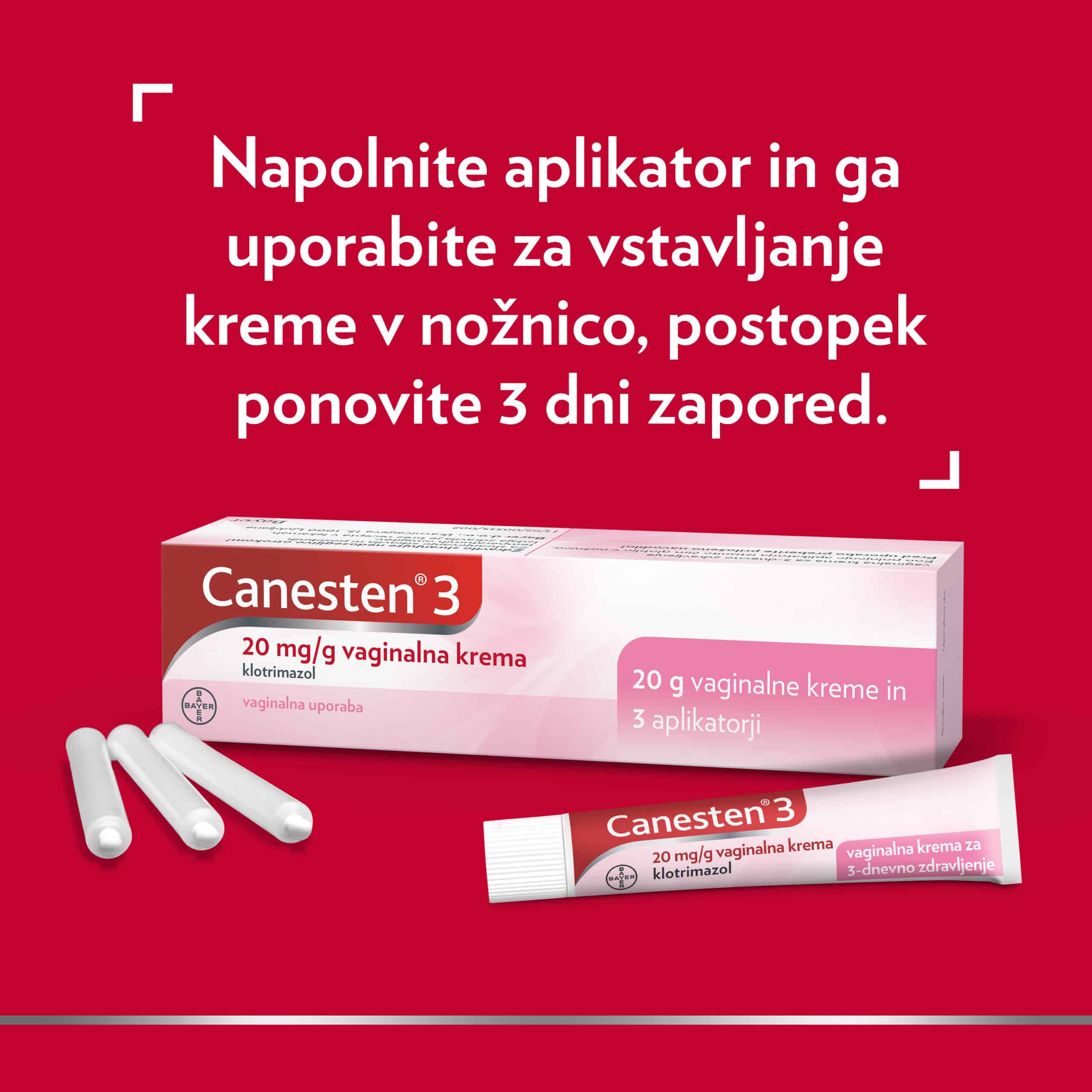 Canesten 3, vaginalna krema