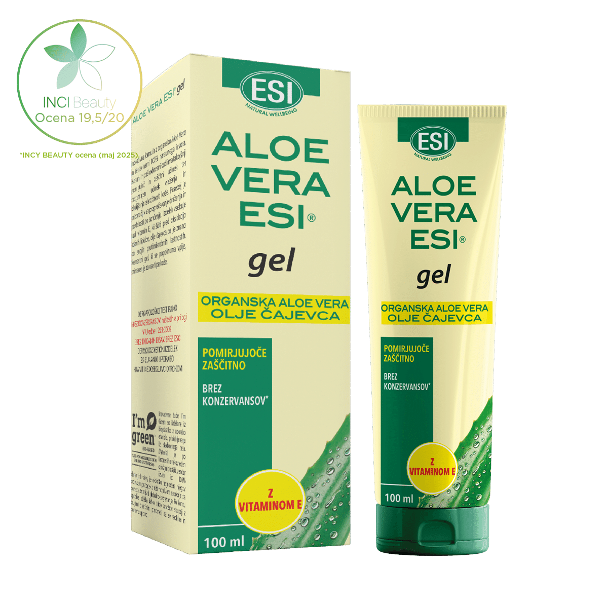 Aloe vera gel s čajevcem in vitaminom E - 100 ml
