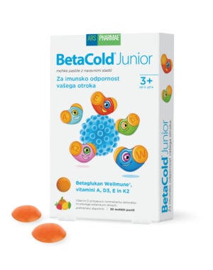 BetaCold junior, mehke pastile