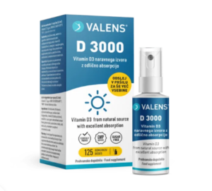 Valens D 3000 ustno pršilo, 50 ml