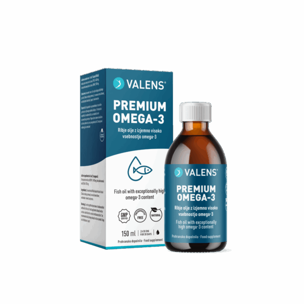 Valens Premium Omega-3 olje, 150 ml