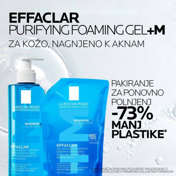 LRP Effaclar, gel za čiščenje mastne občutljive kože, 400 ml