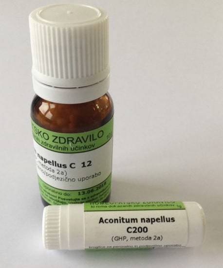 Aconitum napellus C200, kroglice - 1 g