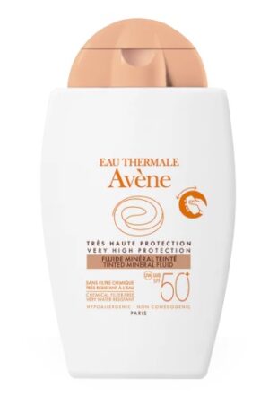 Avene Sun, obarvan mineralni fluid za zaščito pred soncem ZF50+