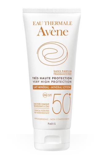 Avene Sun, mineralno mleko za zaščito pred soncem ZF50+