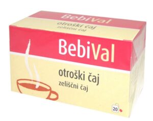 Bebival, otroški zeliščni čaj filter