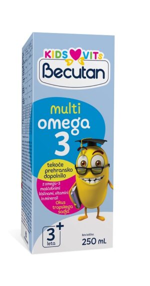 Becutan Kids Multi Omega 3 sirup, 250 ml