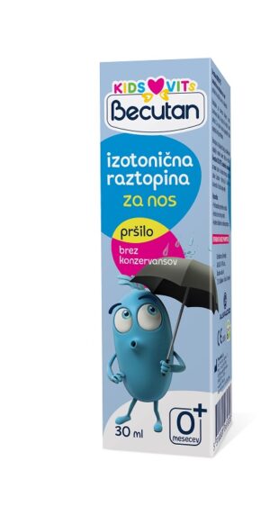 Becutan Kids izotonična raztopina za nos pršilo, 30 ml