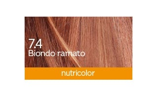 Biokap Nutricolor 7.4, barva za lase  - bakreno blond Biokap Nutricolor 7.4, barva za lase  - bakreno blond