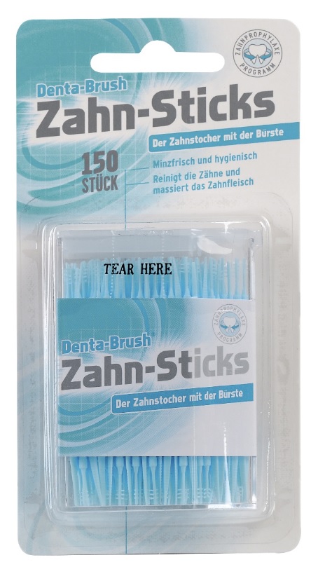 Denta-Brush higienski zobotrebci s ščetko Denta-Brush higienski zobotrebci s ščetko