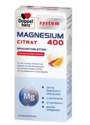 Doppelherz System Magnezij 400 Citrat, šumeče tablete