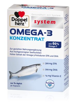 Doppelherz System Omega-3 koncentrat, kapsule