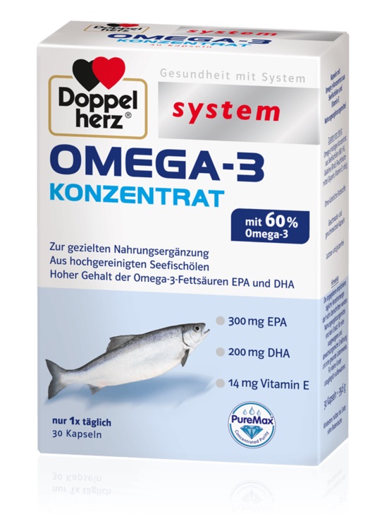 Doppelherz System Omega-3 koncentrat, kapsule Doppelherz System Omega-3 koncentrat, kapsule