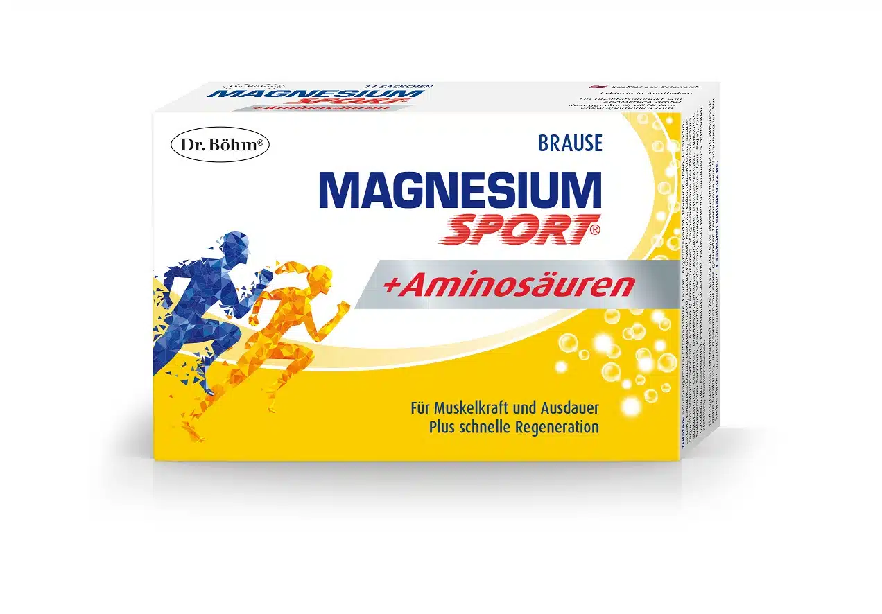Dr. Böhm Magnesium Sport + Aminokisline s sladili, 14 vrečic
