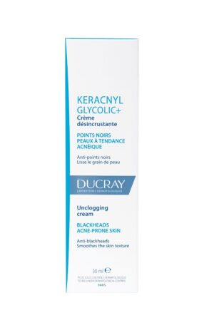 Ducray Keracnyl Glycolic+ krema za odpiranje por, 30 ml