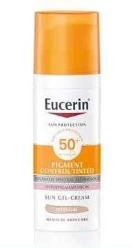 Eucerin Sun Pigment Control obarvan fluid za zaščito pred soncem medium ZF50+, 50 ml