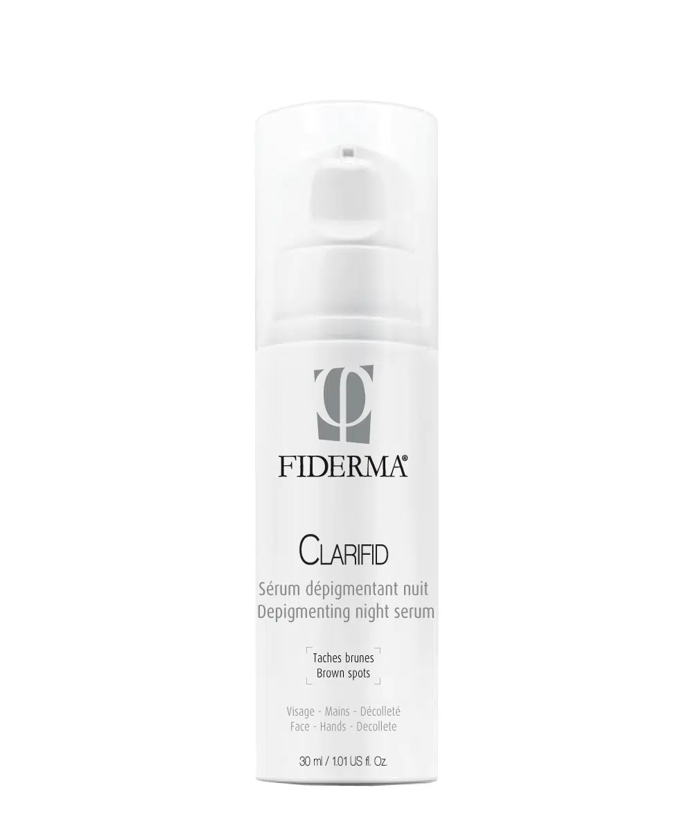 Fiderma Clarifid depigmentacijski nočni serum za obraz, roke in dekolte, 30 ml