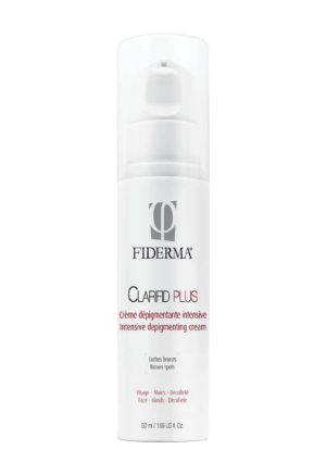 Fiderma Clarifid plus intenzivna depigmentacijska krema za rjave madeže za obraz, roke in dekolte, 50 ml