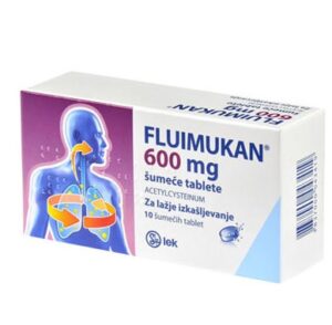 Fluimukan 600 mg, 10 šumečih tablet