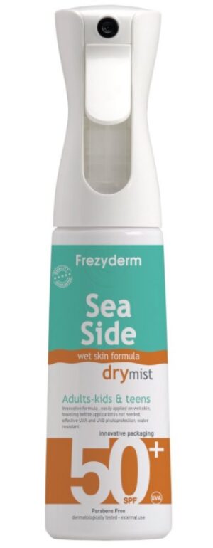 FrezyDerm Sea Side Dry Mist sončna krema v obliki meglice ZF50+, 300 ml