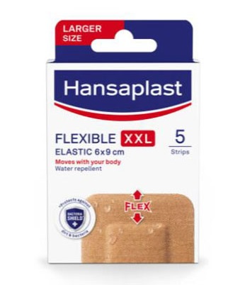 Hansaplast Flexible Elastic XXL, 5 obližev