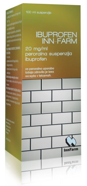 Ibuprofen INN-FARM 20 mg/ml peroralna suspenzija, 100 ml