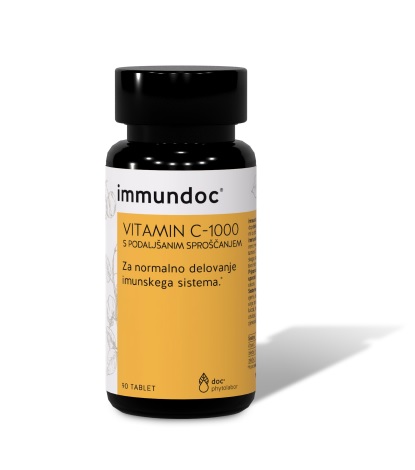 Immundoc Vitamin C-1000, 90 tablet s podaljšanim sproščanjem