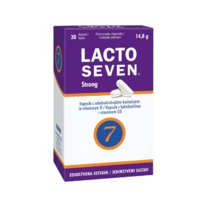 Vitabalans LactoSeven Strong z mlečnokislinskimi bakterijami in vitaminom D, 30 kapsul