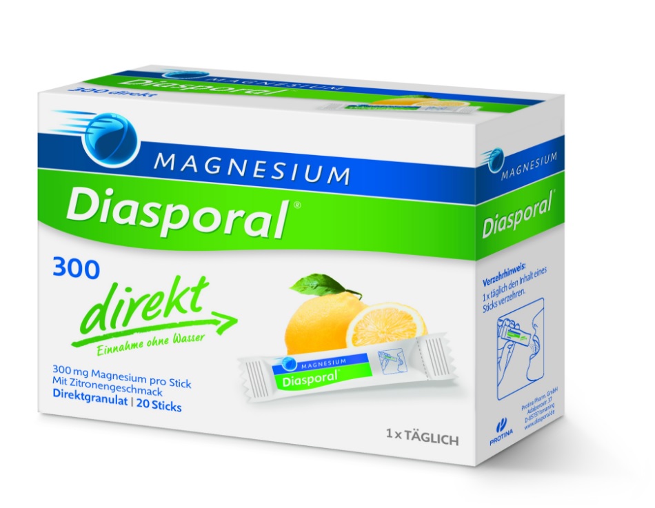 Magnesium - Diasporal 300 mg Direkt, 20 vrečk Magnesium - Diasporal 300 mg Direkt, 20 vrečk