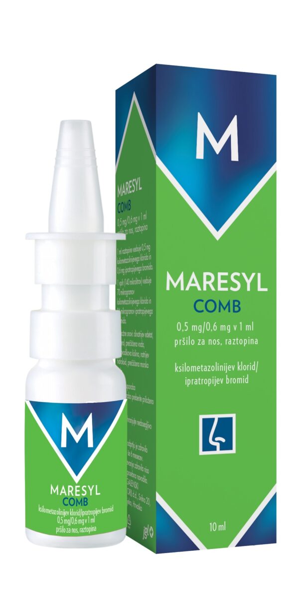 Maresyl Comb 0,5mg/0,6mg/1ml pršilo za nos, 10 ml