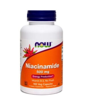 NOW Niacin (Niacinamid) 500 mg, 100 kapsul