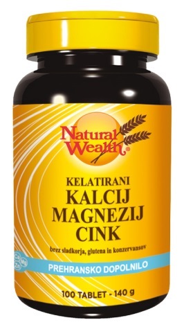 Natural Wealth Kalcij - Magnezij - Cink, tablete