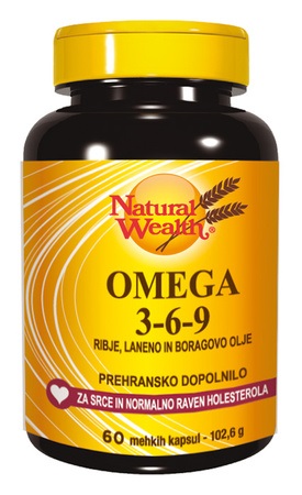 Natural Wealth Omega 3-6-9, kapsule