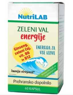 Nutrilab Zeleni val energije, 60 kapsul