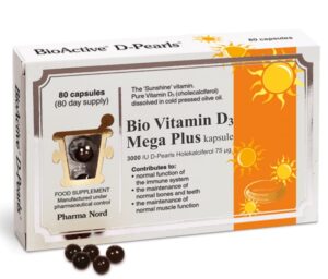 Pharma Nord Bio-Vitamin D3 Mega Plus, 80 kapsul