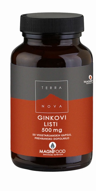 Terranova Ginkovi listi 500 mg, kapsule