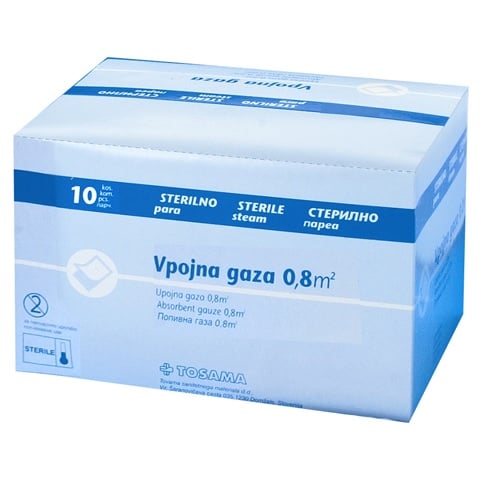 Tosama, vpojna gaza - 0,8 m2, 10 gaz Tosama, vpojna gaza - 0,8 m2, 10 gaz