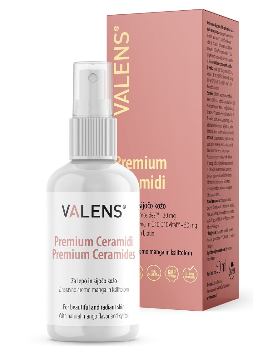 Valens Premium Ceramidi ustno pršilo, 50 ml