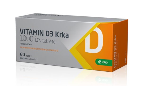 Vitamin D3 Krka 1.000 I.E. - 60 tablet