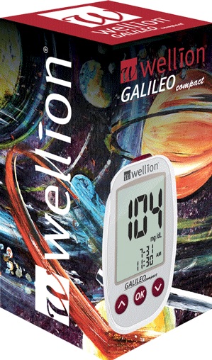 Wellion Galileo Compact, set za merjenje sladkorja v kapilarni krvi