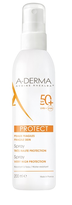 A-derma Protect, pršilo za zaščito pred soncem ZF50+