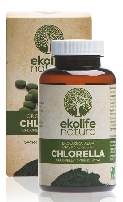 Ekolife Natura Ekološka Alga Chlorella, tablete