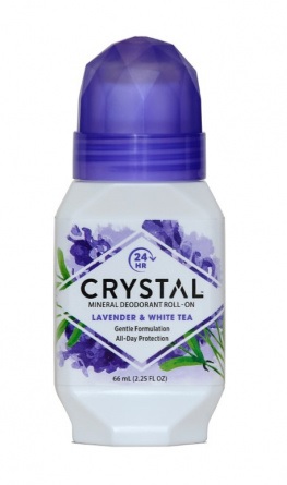 Crystal Essence Deo, sivka in beli čaj, roll-on