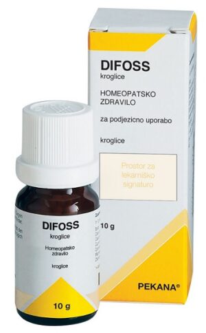 Difoss, homeopatske kroglice 