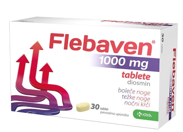 Flebaven 1000 mg, 30 obloženih tablet