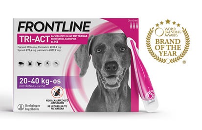 Frontline Tri-Act kožni nanos, raztopina za pse 20 - 40 kg