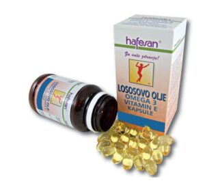 Hafesan Lososovo olje - omega 3 + vitamin E, kapsule